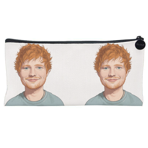 Ed Portrait - flat pencil case by David Bond