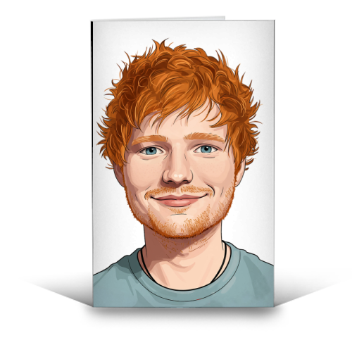 Ed Portrait - funny greeting card by David Bond