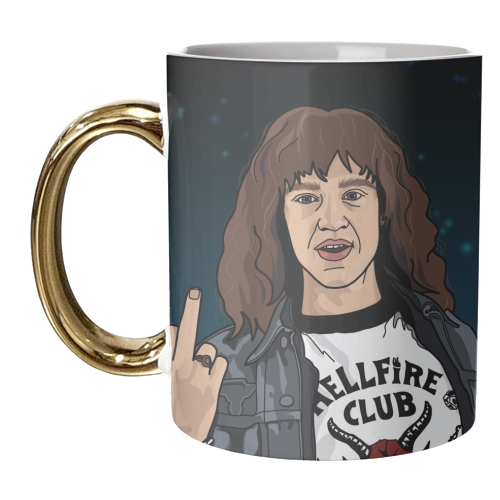 Eddie Stranger Things - unique mug by The Girl Next Draw