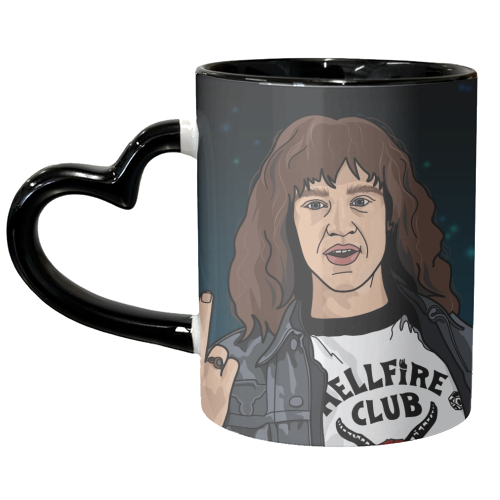 Eddie Stranger Things - unique mug by The Girl Next Draw