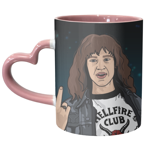 Eddie Stranger Things - unique mug by The Girl Next Draw