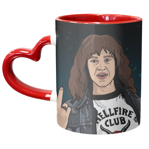 Eddie Stranger Things - unique mug by The Girl Next Draw