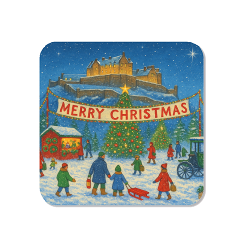 Edinburgh Castle at Christmas - Magnet by Ms Doodle