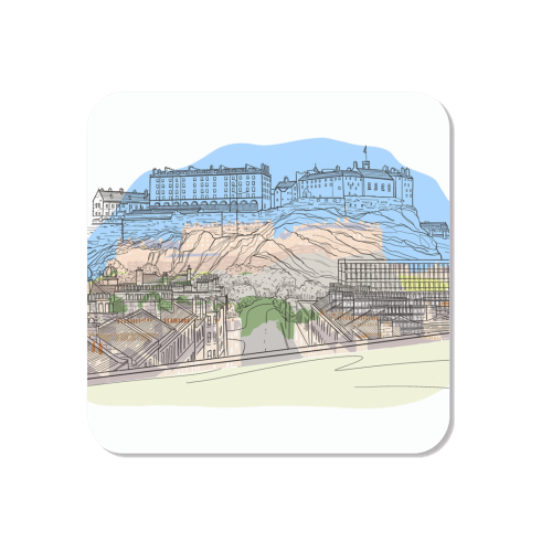 Edinburgh Castle watercolour - Magnet by Adam Regester