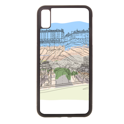 Edinburgh Castle watercolour - stylish phone case by Adam Regester