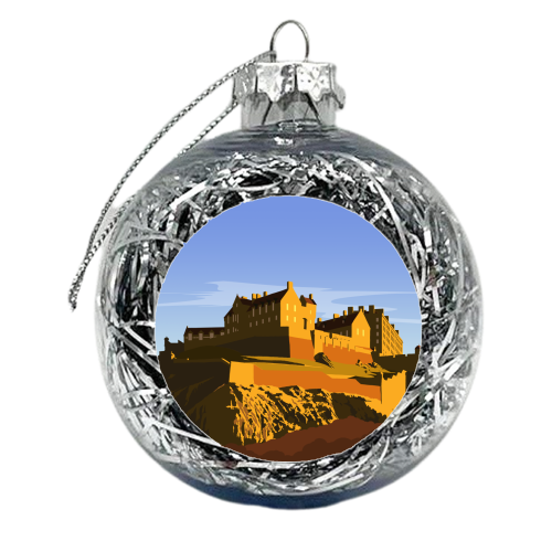Edinburgh Castle - xmas bauble by Richard O'Neill