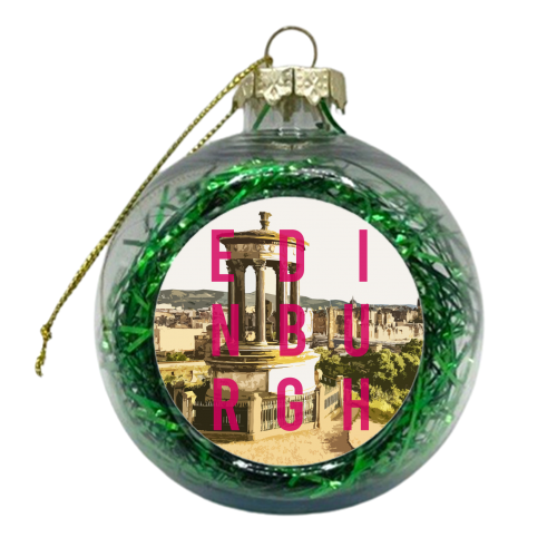 EDINBURGH - DUGALD STEWART MONUMENT - xmas bauble by AP