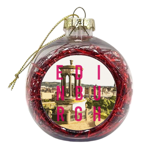 EDINBURGH - DUGALD STEWART MONUMENT - xmas bauble by AP