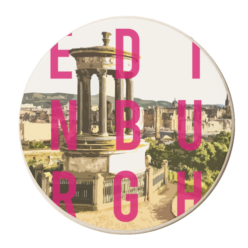 EDINBURGH - DUGALD STEWART MONUMENT - personalised beer coaster by AP