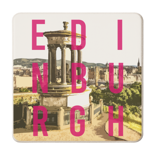 EDINBURGH - DUGALD STEWART MONUMENT - personalised beer coaster by AP
