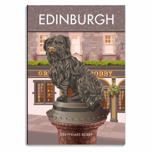Edinburgh, Greyfriars Bobby use this one - personalised A4, A5, A6 notebook by Stephen Millership