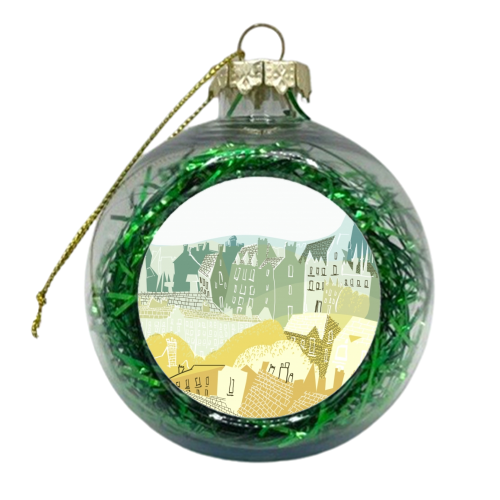 Edinburgh Landscape - xmas bauble by Amy Lewis
