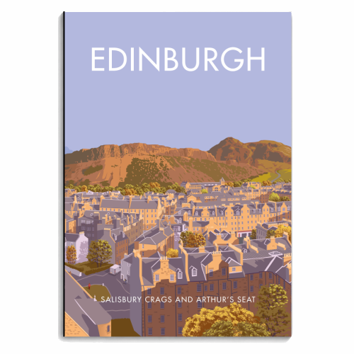 Edinburgh, Salisbury Crags and Arthur's Seat. - personalised A4, A5, A6 notebook by Stephen Millership