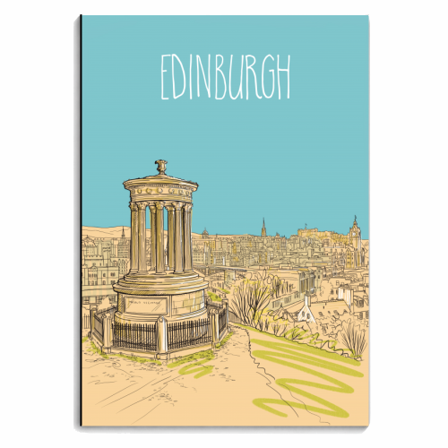 Edinburgh Skyline - personalised A4, A5, A6 notebook by Adam Regester
