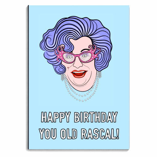 Edna Says Happy Birthday You Old Rascal! - personalised A4, A5, A6 notebook by Adam Regester