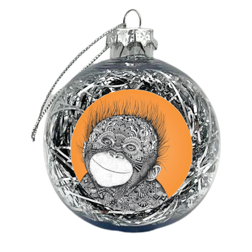Edo The Orangutan - xmas bauble by Gentangle Designs