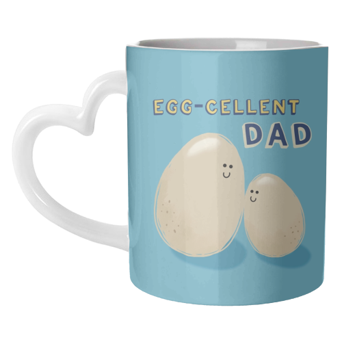 Eggcellent Dad Food Pun gift - unique mug by Giddy Kipper