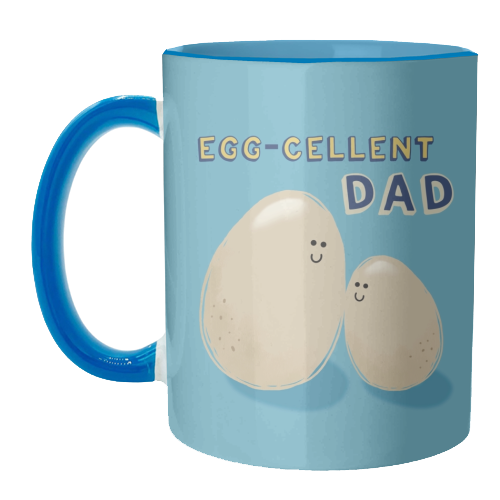 Eggcellent Dad Food Pun gift - unique mug by Giddy Kipper