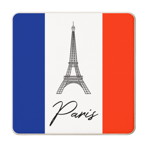 Eiffel Tower, Paris - personalised beer coaster by Adam Regester