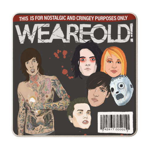 Elder Emo's - personalised beer coaster by The Queer Store