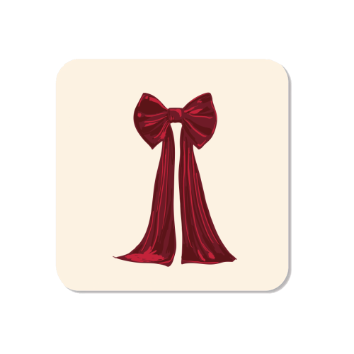 Elegant Red Big Bow Illustration - Magnet by EZbie