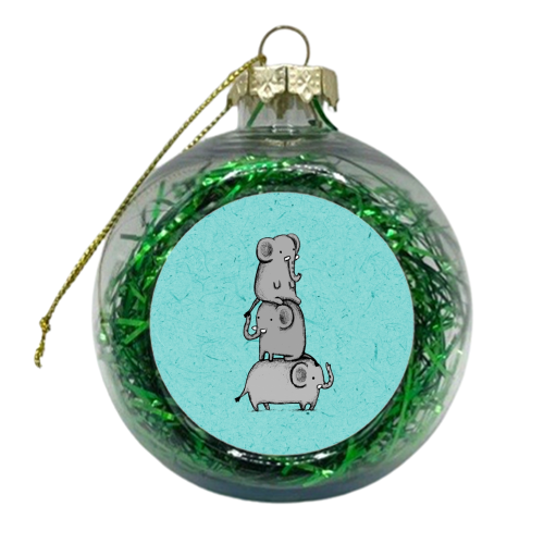 Elephant Totem - xmas bauble by Sophie Corrigan
