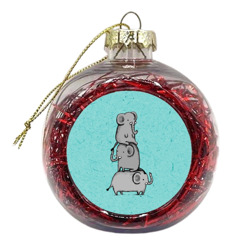 Elephant Totem - xmas bauble by Sophie Corrigan