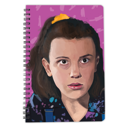 Eleven from Stranger Things - personalised A4, A5, A6 notebook by AbiGoLucky