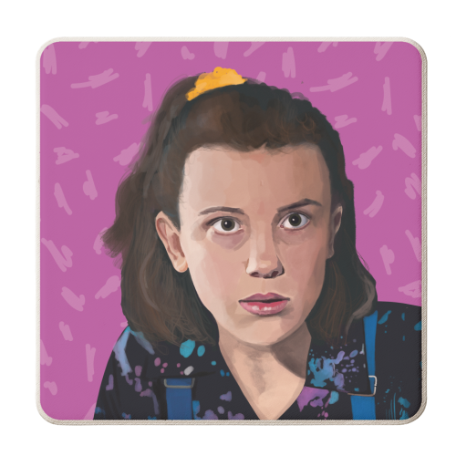 Eleven from Stranger Things - personalised beer coaster by AbiGoLucky