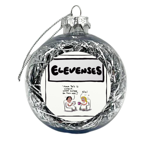 Elevenses - xmas bauble by David Black