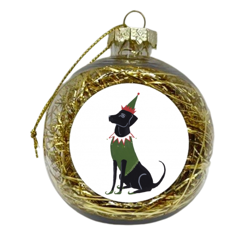 ELF - xmas bauble by Louisa kewell