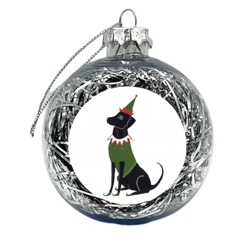 ELF - xmas bauble by Louisa kewell