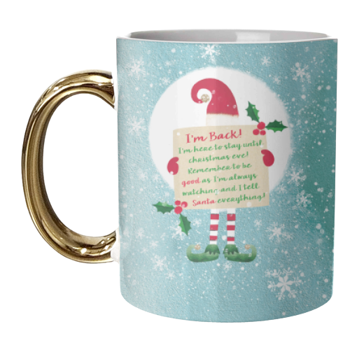 ELF - I'M BACK - unique mug by The Boy and the Bear