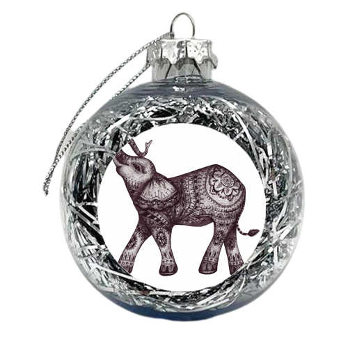 Elijah the Elephant - xmas bauble by Jasmin Molt-Jenkins