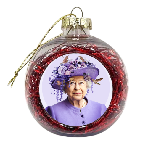 Elizabeth II - xmas bauble by Larissa Grace