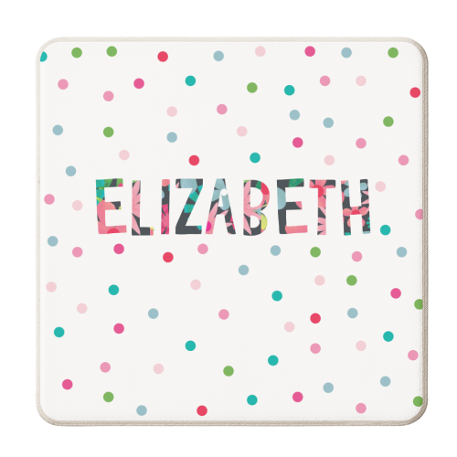 Elizabeth - personalised beer coaster by The Boy and the Bear