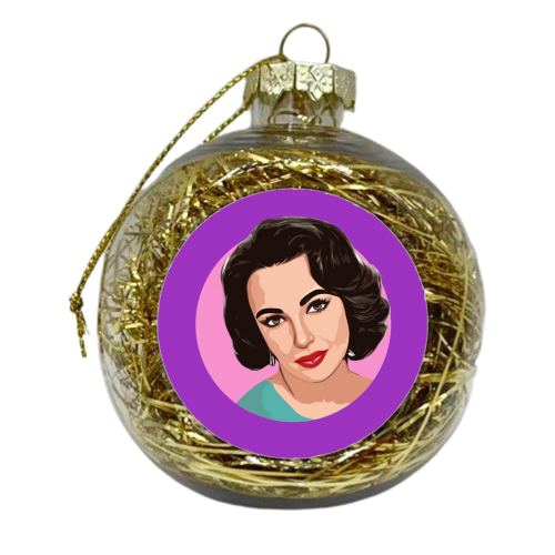 ELIZABETH T - xmas bauble by DOLLY WOLFE