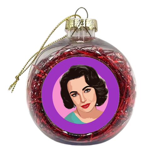 ELIZABETH T - xmas bauble by DOLLY WOLFE