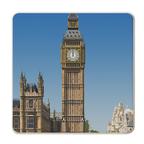 Elizabeth Tower - personalised beer coaster by Richard O'Neill