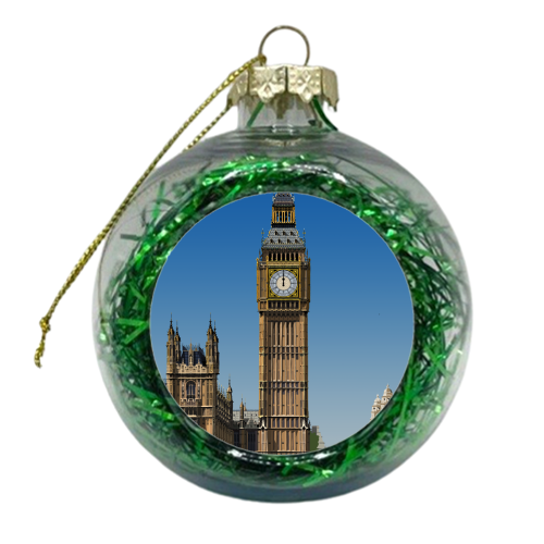Elizabeth Tower - xmas bauble by Richard O'Neill
