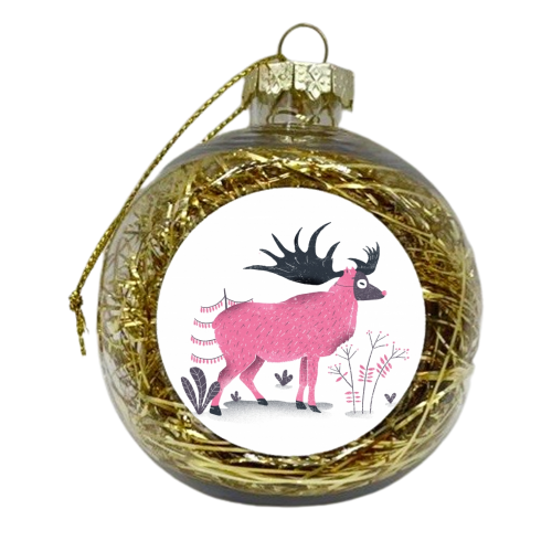 Elk - xmas bauble by Rodrigo Fortes