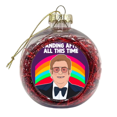 Rainbow Card - xmas bauble by Pink and Pip