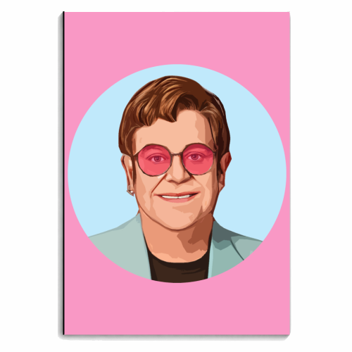 Pink Glasses Pink Background - personalised A4, A5, A6 notebook by DOLLY WOLFE