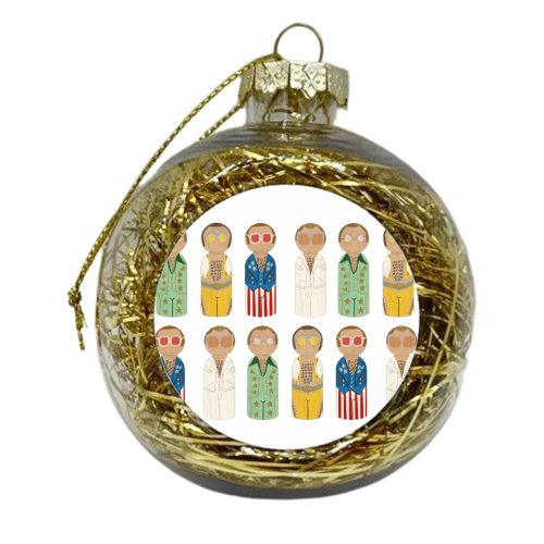 Dressing up Box - xmas bauble by Sarah Wilkinson