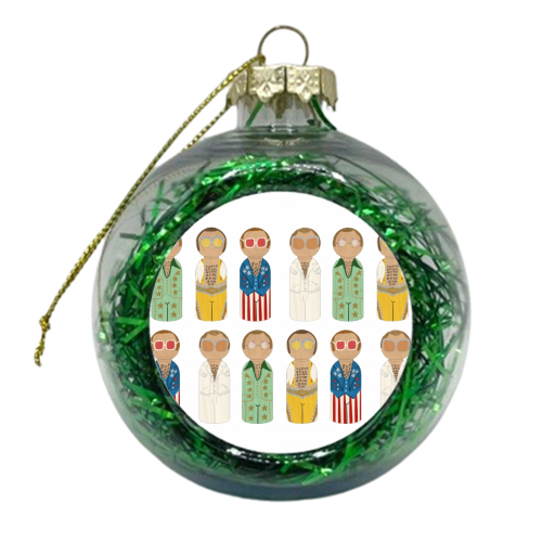 Dressing up Box - xmas bauble by Sarah Wilkinson