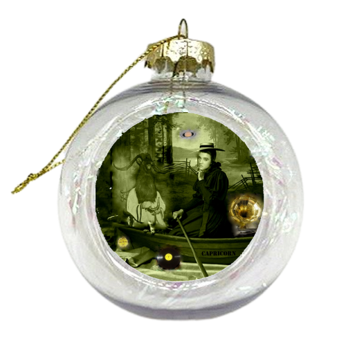 Elvis and The Devil In Disguise - xmas bauble by Stephen Connett