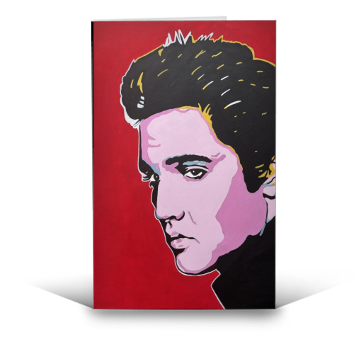 Elvis - funny greeting card by Kirstie Taylor