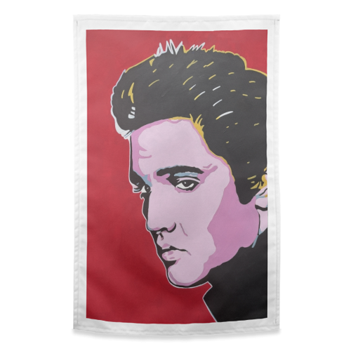 Elvis - funny tea towel by Kirstie Taylor
