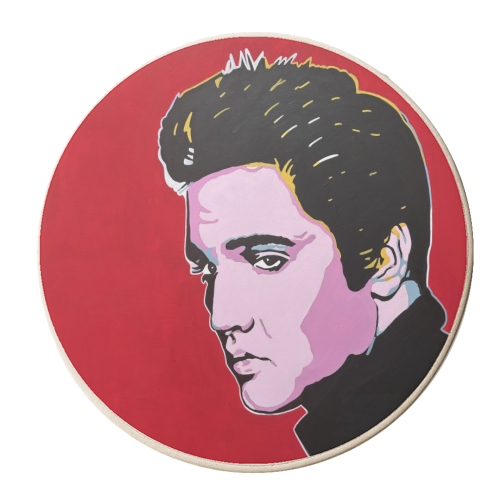 Elvis - personalised beer coaster by Kirstie Taylor