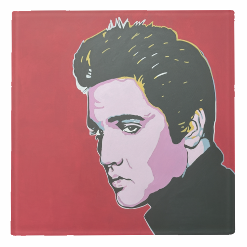Elvis - personalised beer coaster by Kirstie Taylor